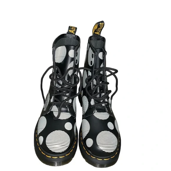 New Dr Martens Womens 1460 Polka Dot Boot Size 6 - Picture 2 of 6